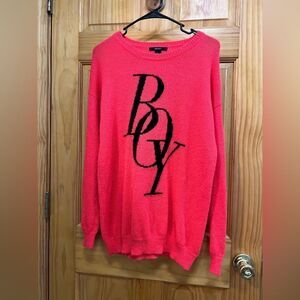 Forever 21 coral BOY sweater size M
